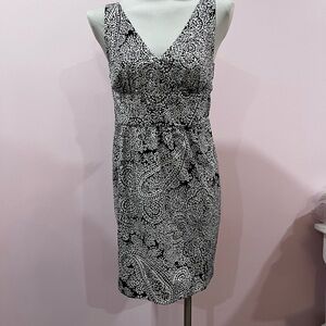Mix and match 2 for $25 Black and White Paisley Dress